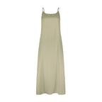 Satin Slip Dress — Sage