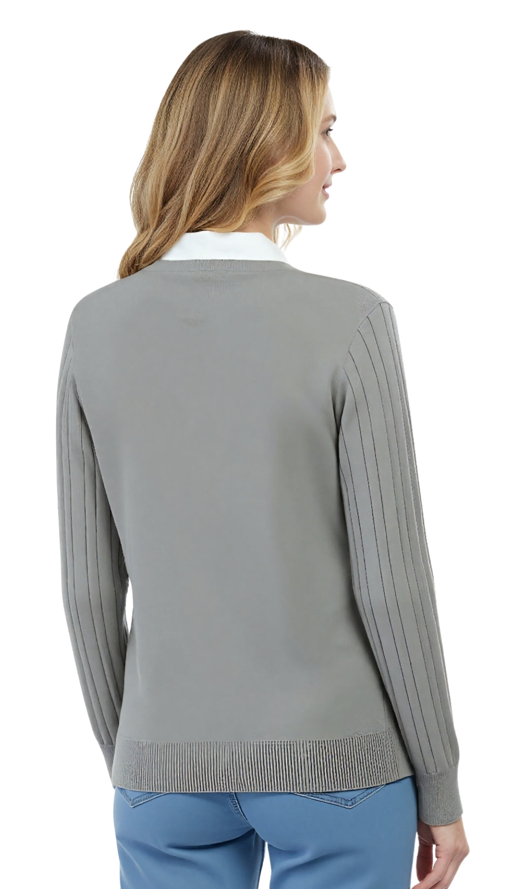 Cable-Knit Button Cardigan