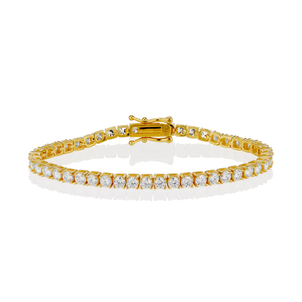 Moissanite Tennis Bracelet — 3mm Vermeil