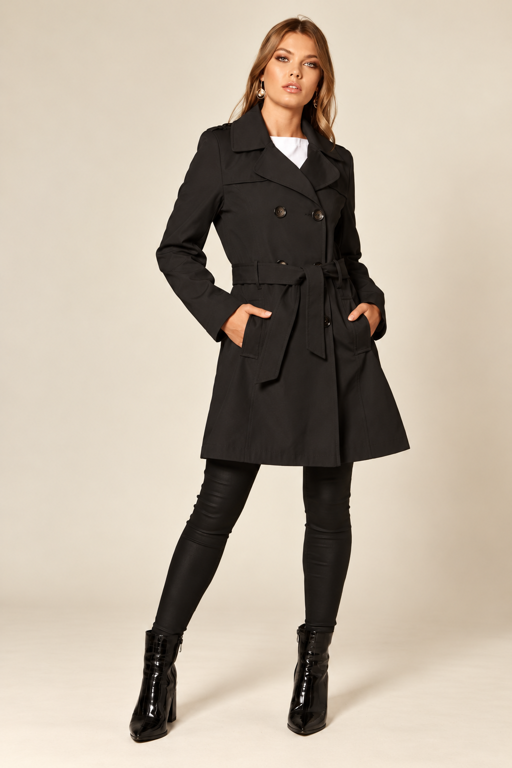 Lightweight Double-Breasted Trench