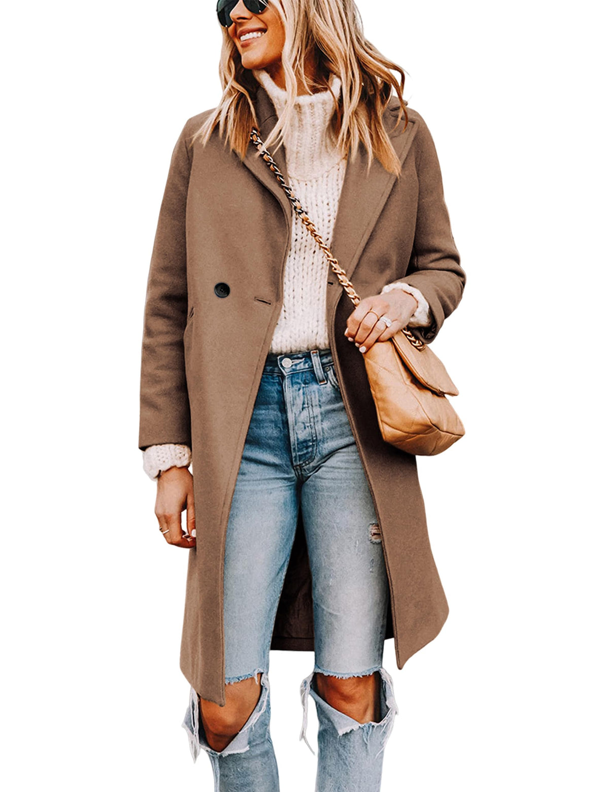 Wool-Blend Double-Breasted Pea Coat