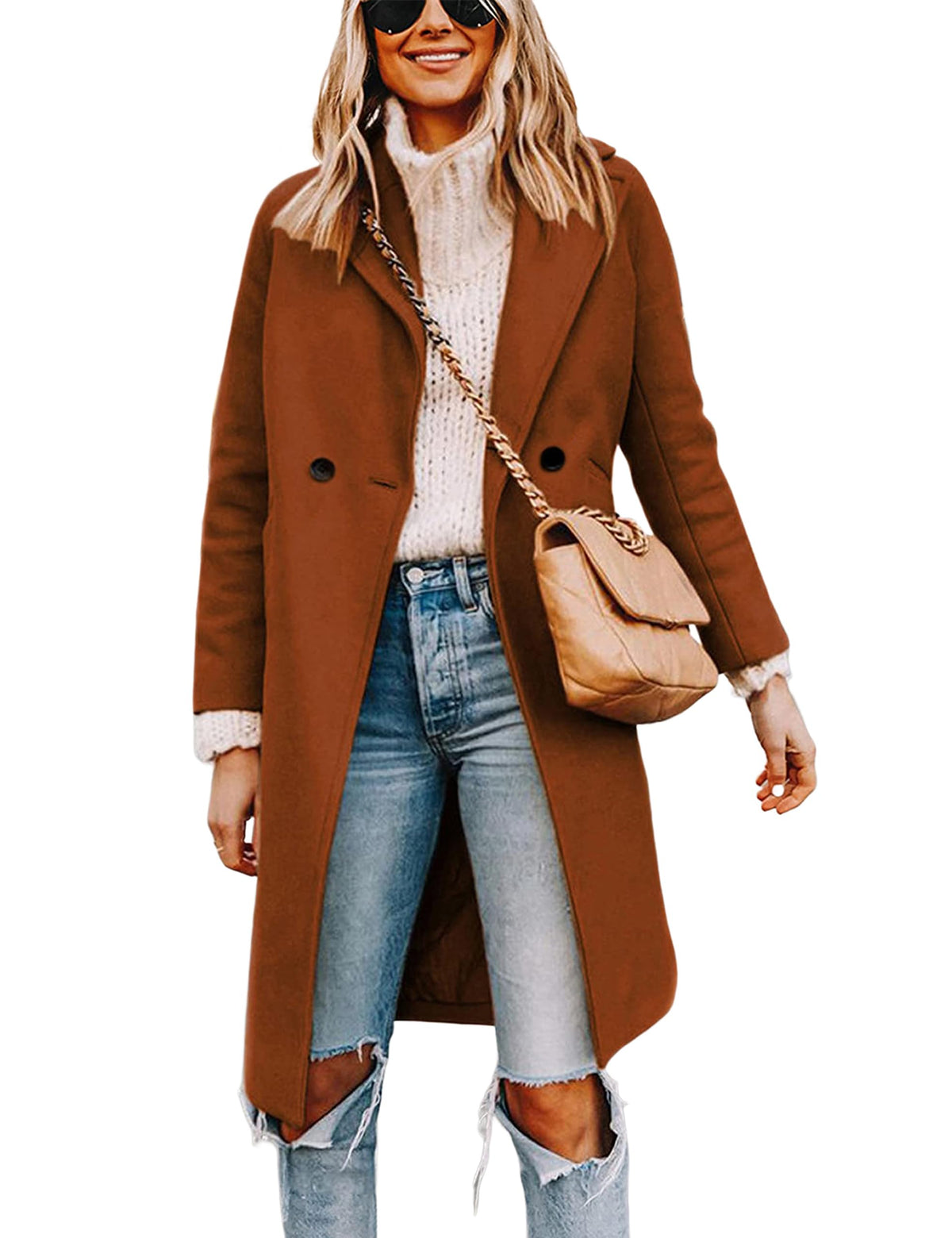 Wool-Blend Double-Breasted Pea Coat