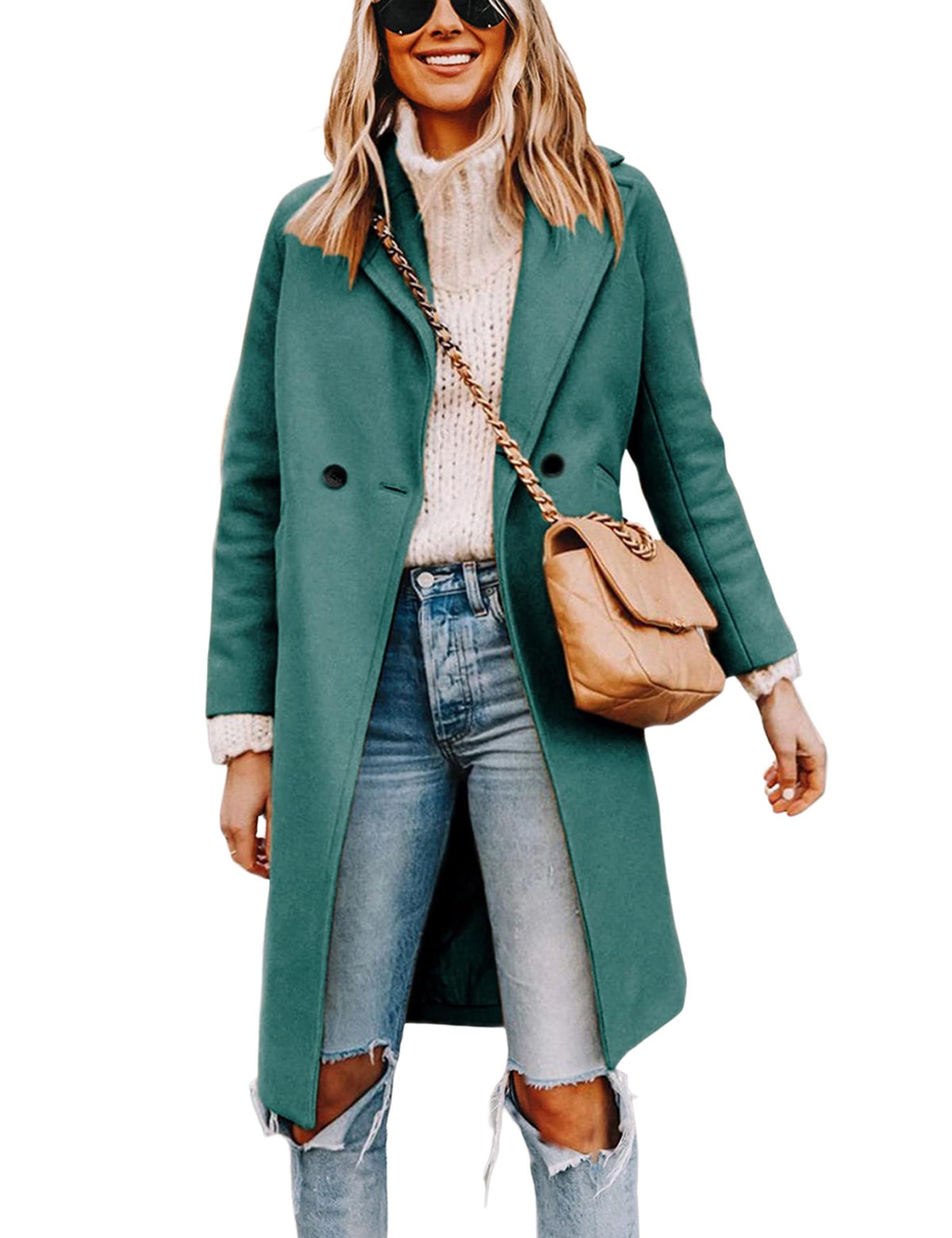 Wool-Blend Double-Breasted Pea Coat