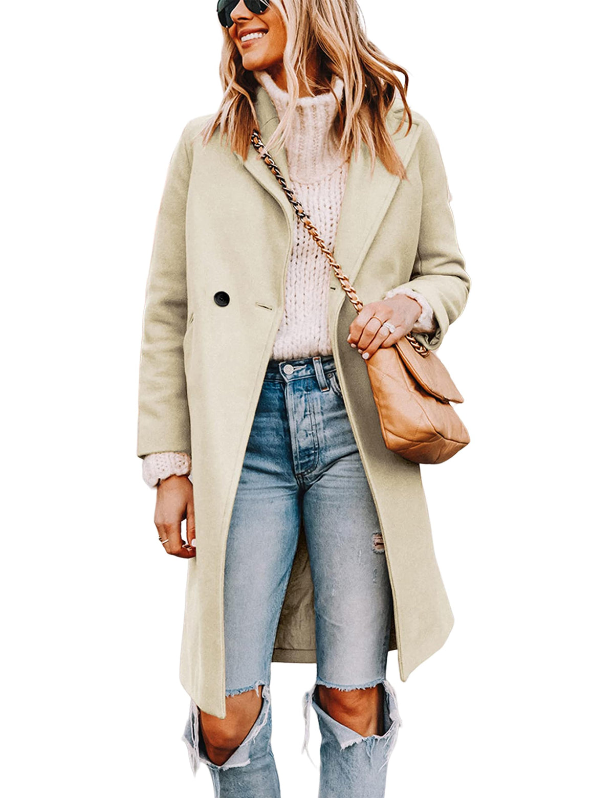 Wool-Blend Double-Breasted Pea Coat