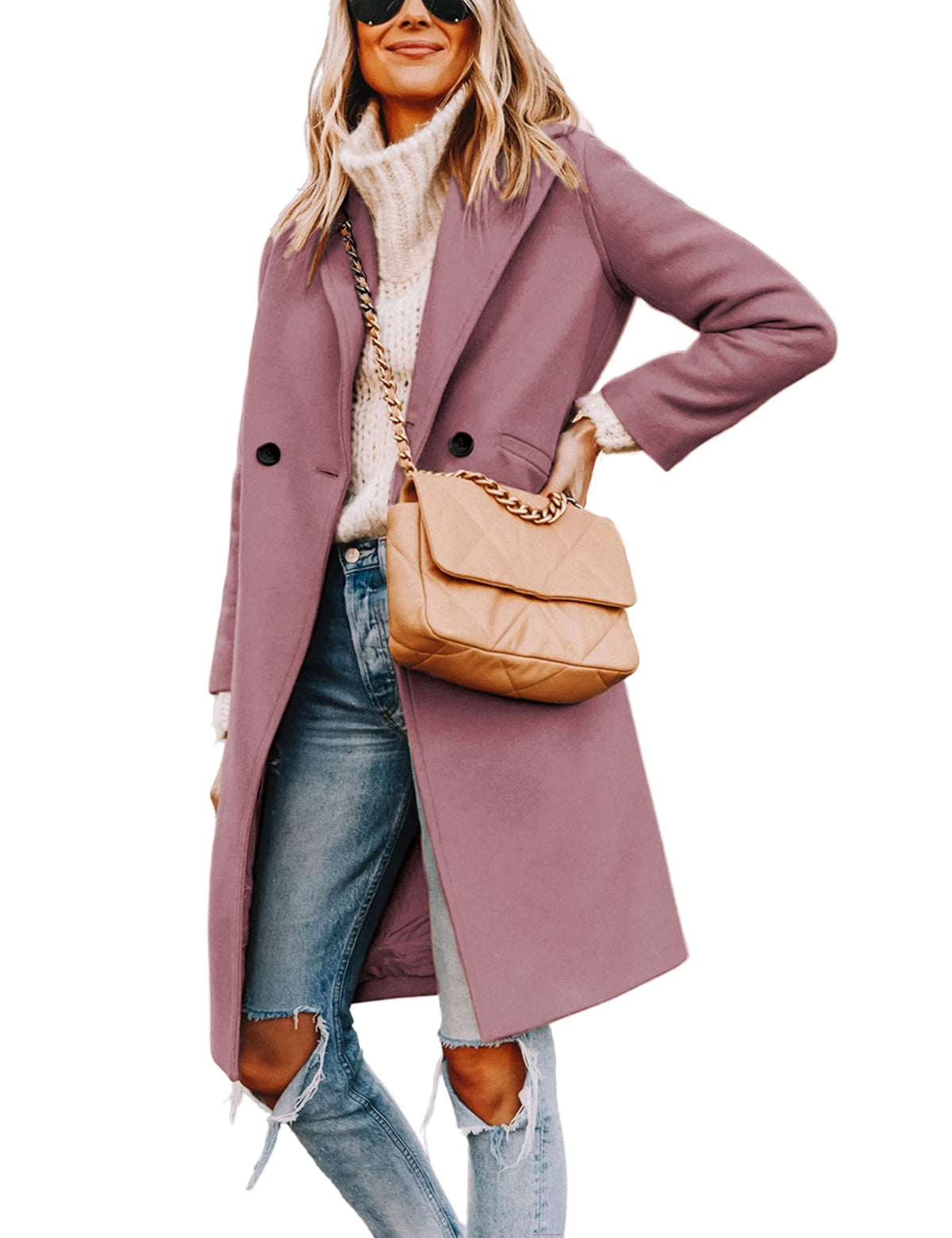 Wool-Blend Double-Breasted Pea Coat
