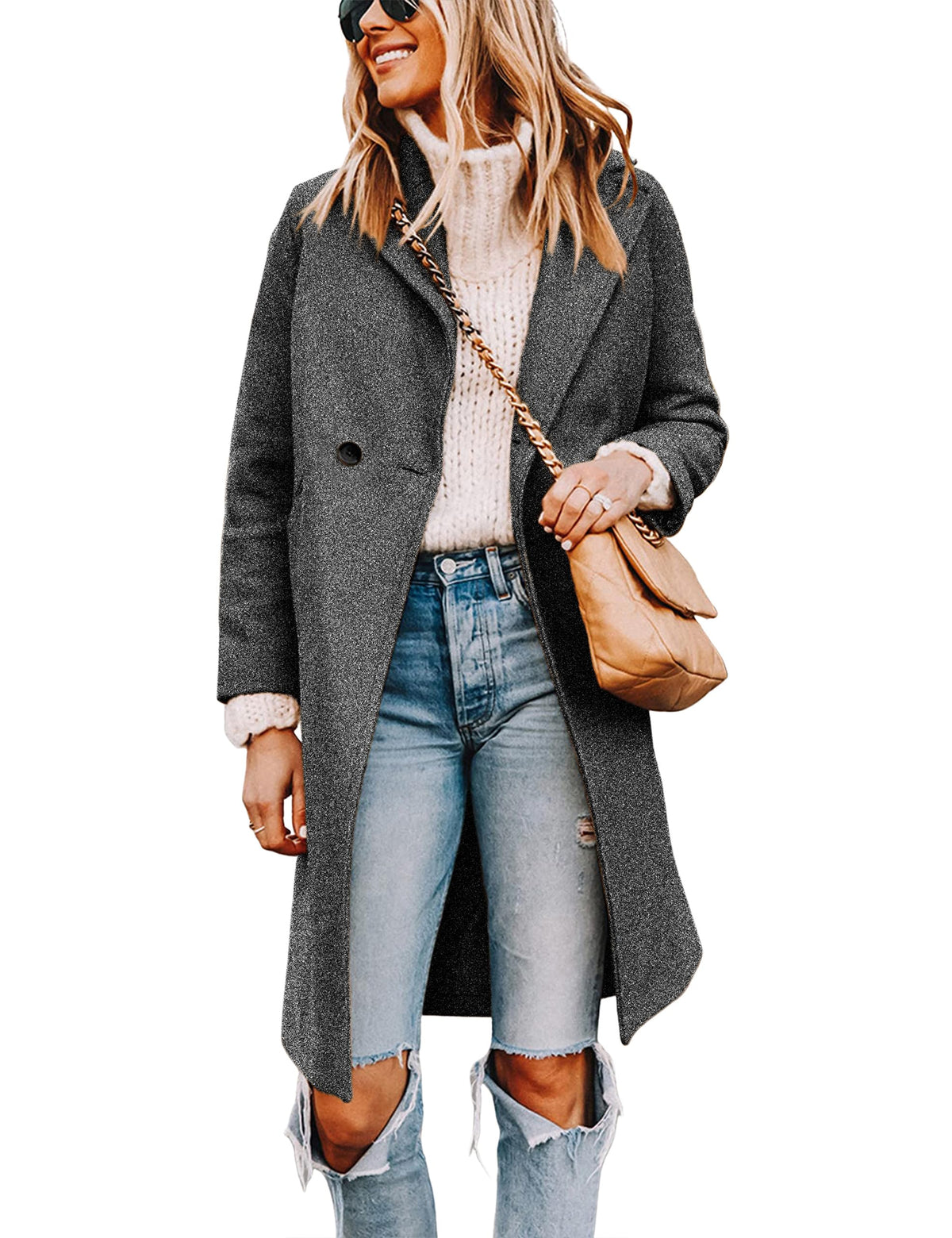 Wool-Blend Double-Breasted Pea Coat