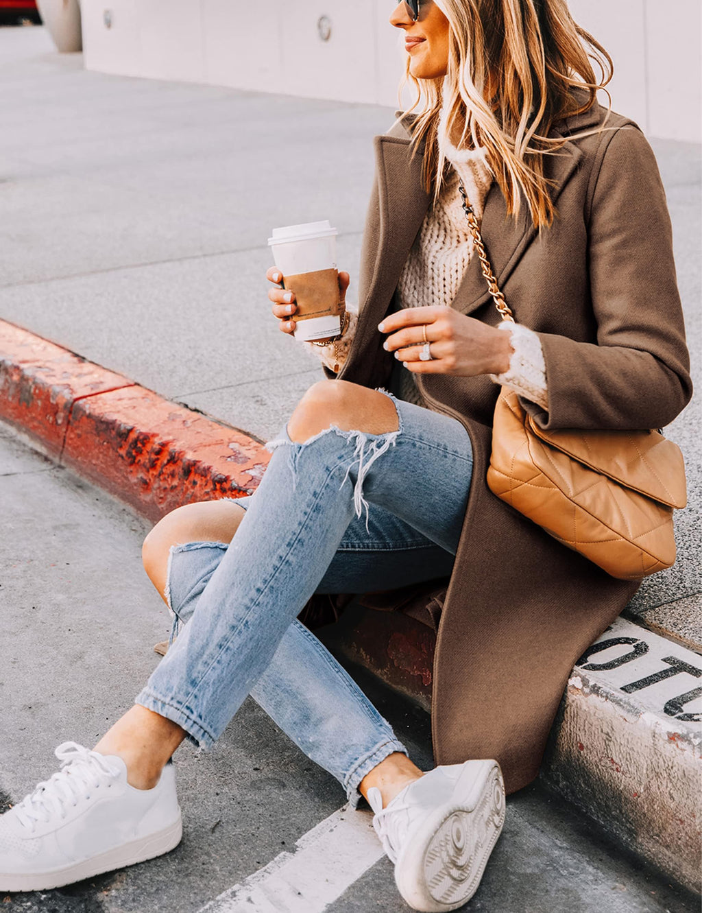Wool-Blend Double-Breasted Pea Coat