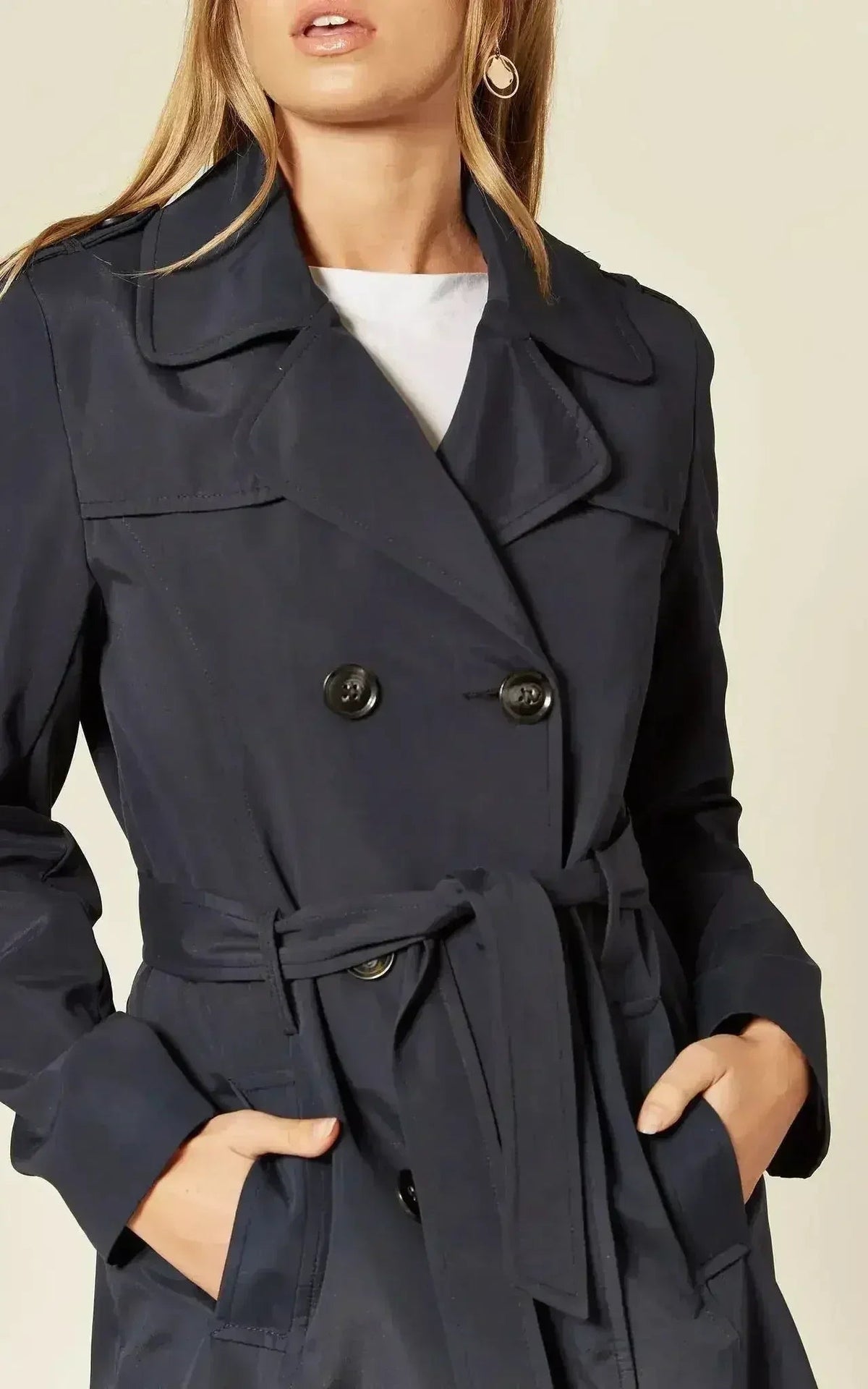 Lightweight Double-Breasted Trench