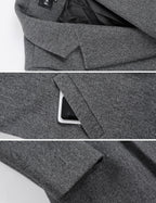 Wool-Blend Double-Breasted Pea Coat