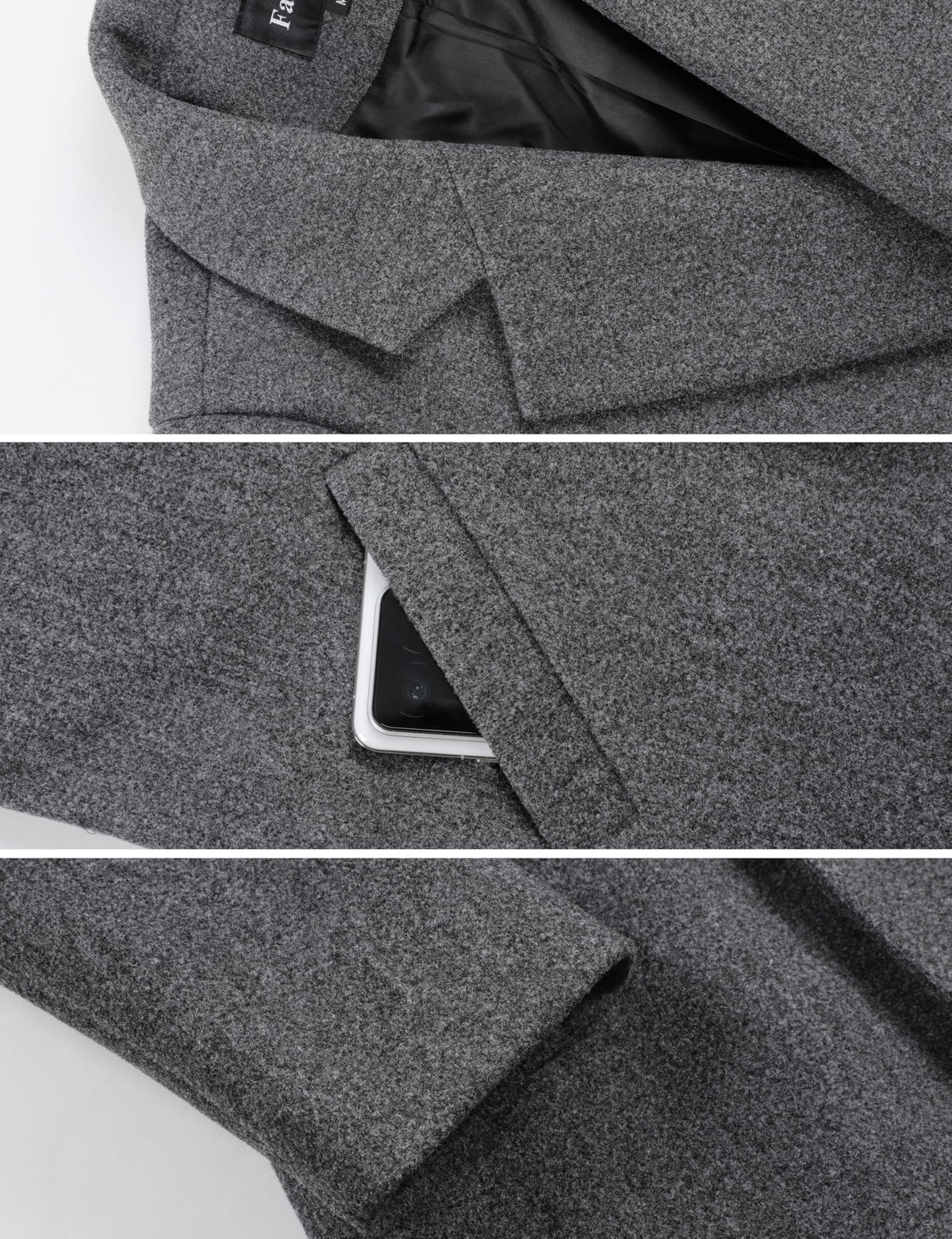 Wool-Blend Double-Breasted Pea Coat