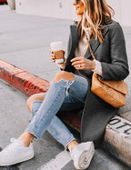 Wool-Blend Double-Breasted Pea Coat