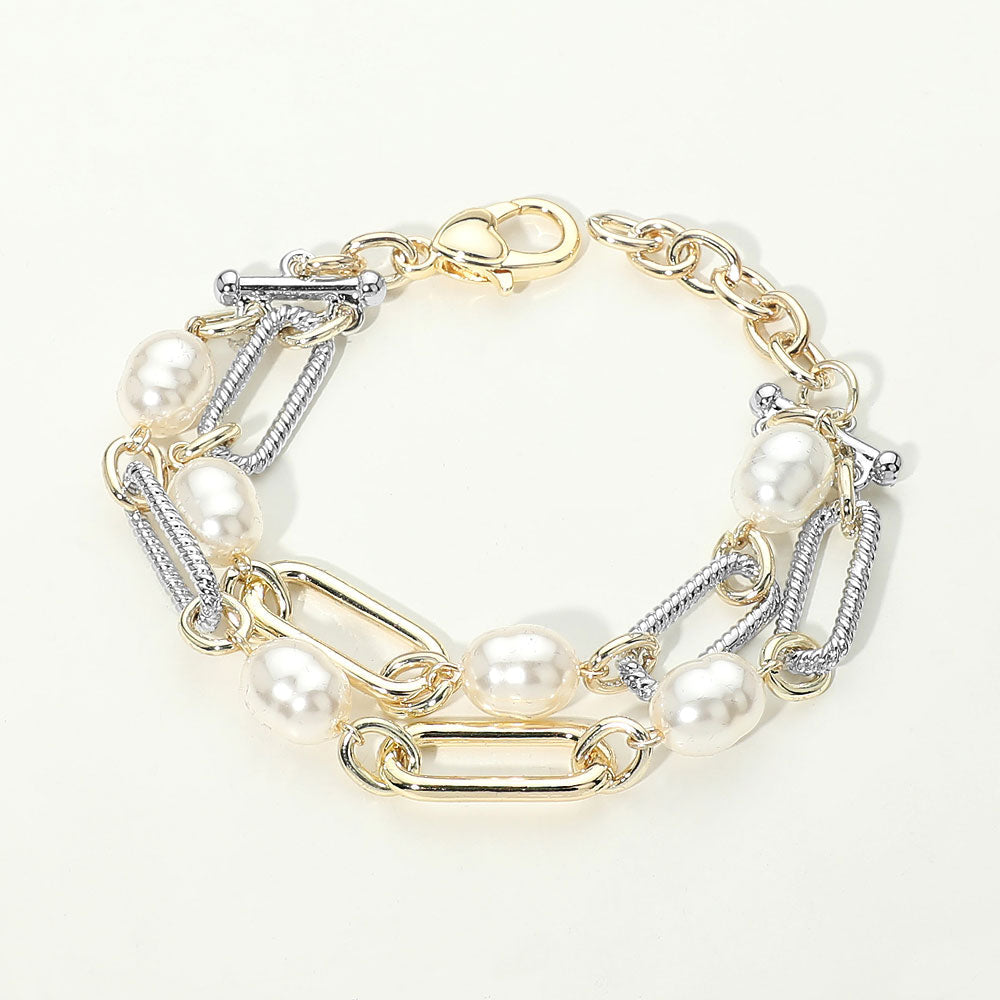 Pearl Link Chain Bracelet