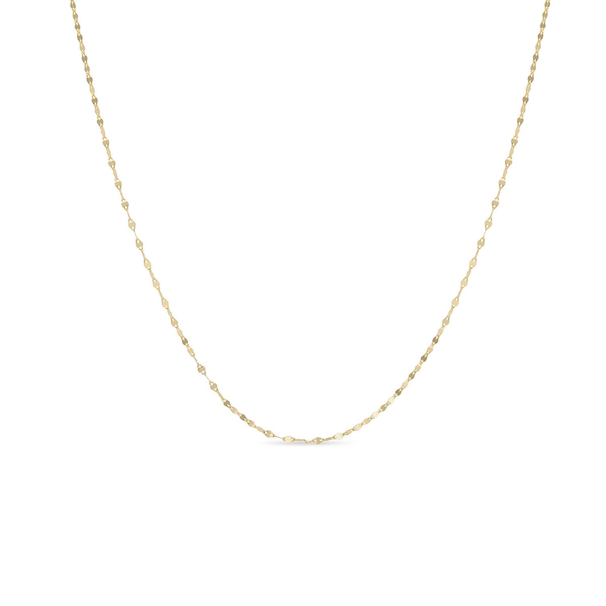 Vermeil Shimmer Chain Necklace