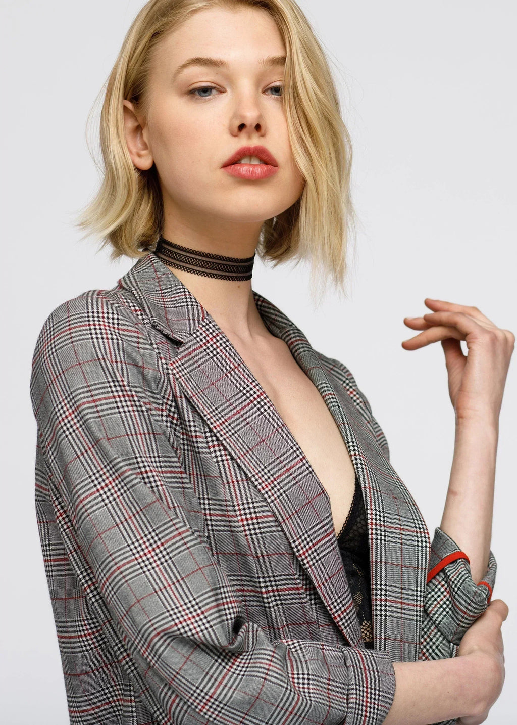 Glen Plaid Blazer