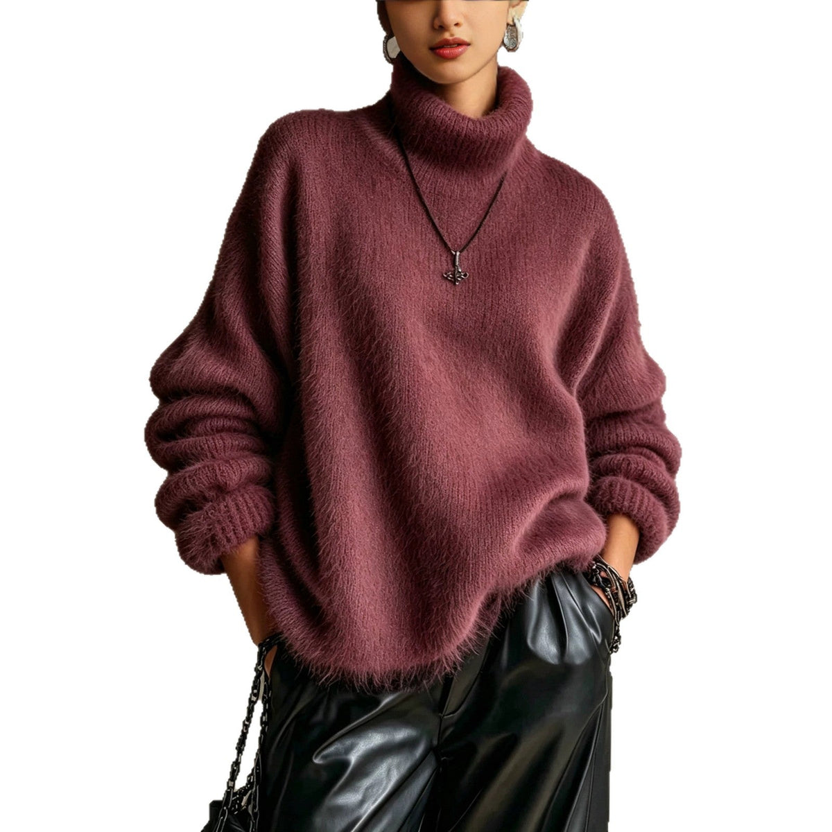 Plush Knit Turtleneck