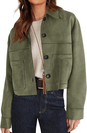 Soft-Suede Cropped Jacket