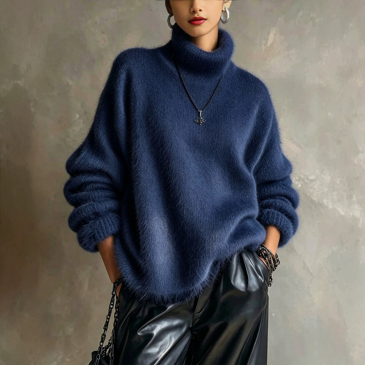 Plush Knit Turtleneck