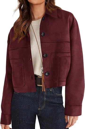 Soft-Suede Cropped Jacket