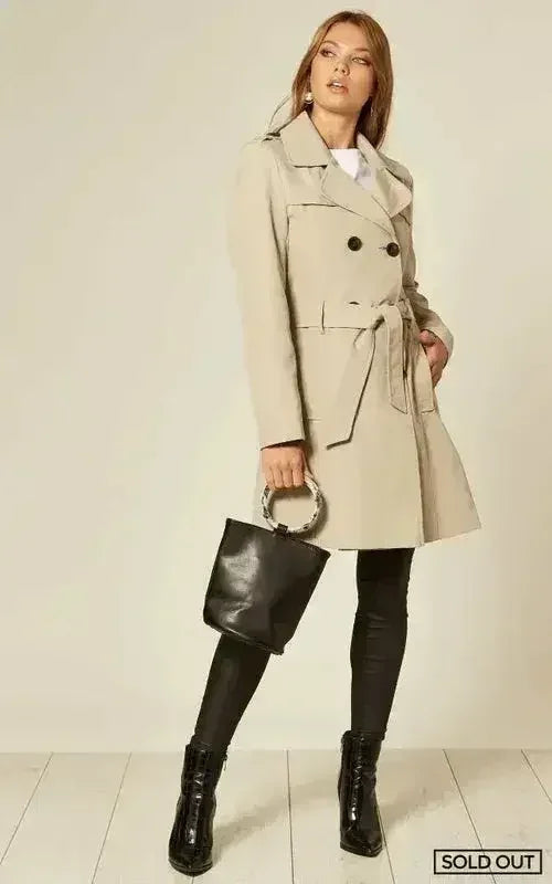 Lightweight Double-Breasted Trench