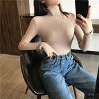 Ribbed Slim Turtleneck